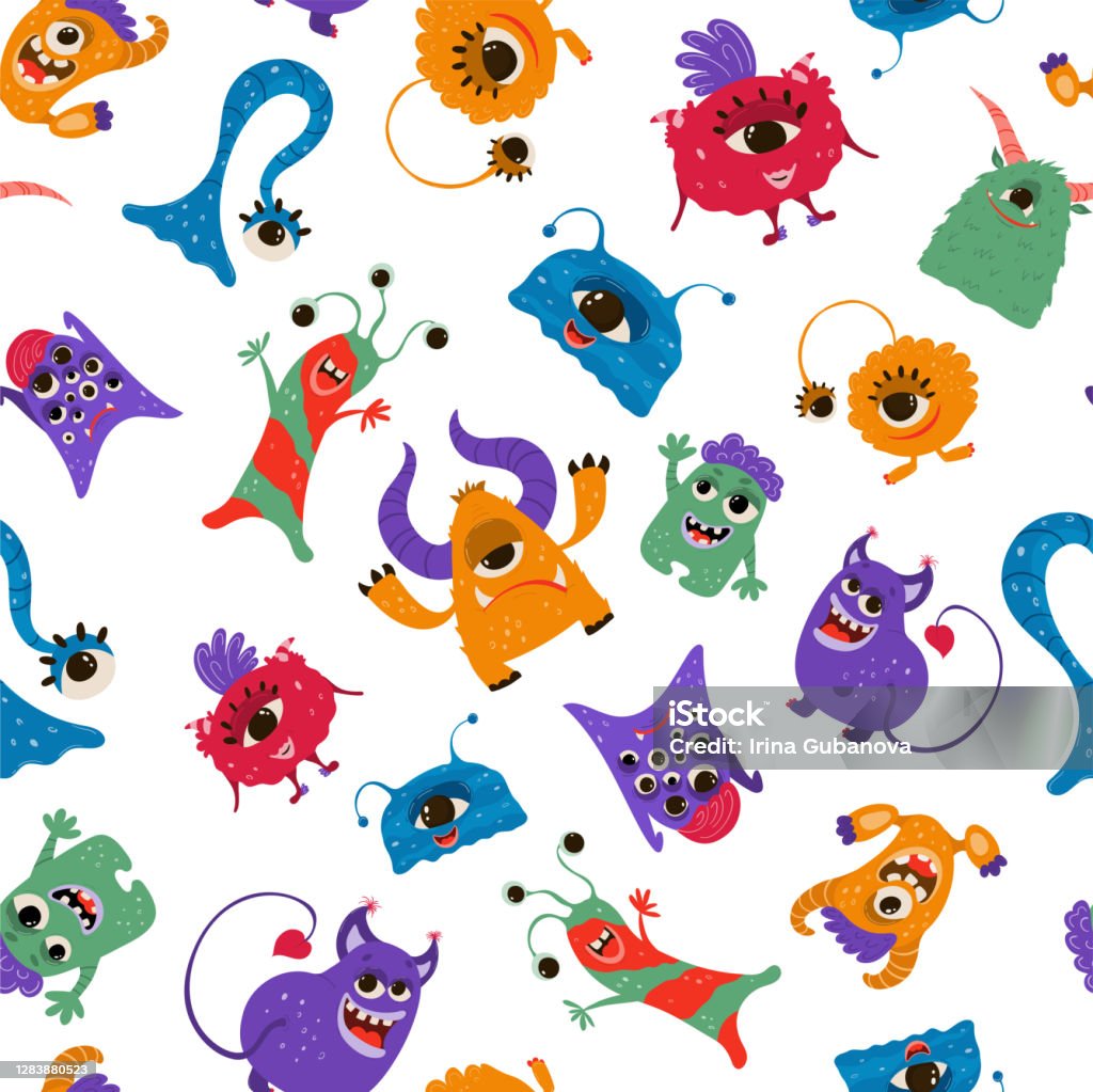 Hoa Văn Liền Mạch Với Những Con Quái Vật Ngộ Nghĩnh Theo Phong ...