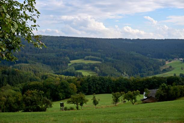 istock autumn landscape with colorful trees near Daun, Eifel 1283880592
