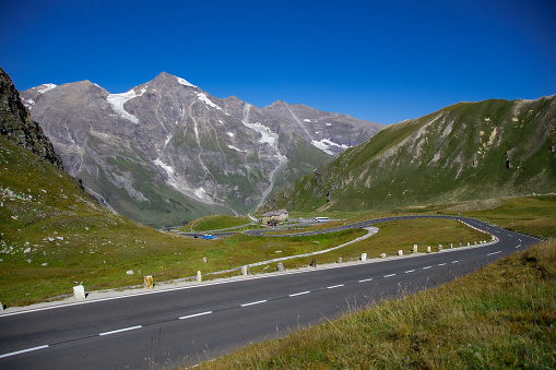 The famous Grossglockner High Alpine Road in summer, Austria