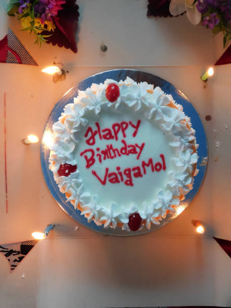istock closeup view of a birthday celebration cake with candles 1283882140