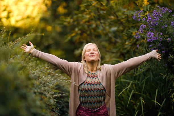 istock Woman in garden 1283882485