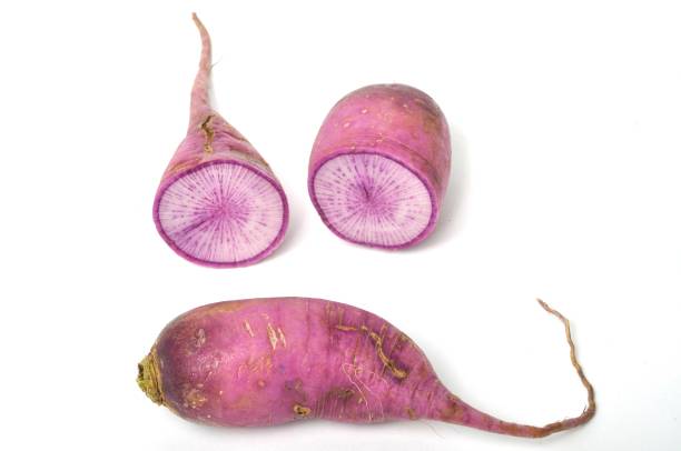 istock Purple radish on a white background 1283883527