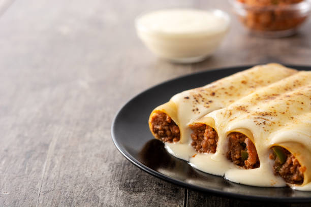 istock Delicious meat cannelloni pasta 1283899582