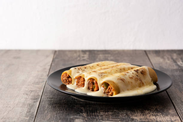 istock Delicious meat cannelloni pasta 1283899597