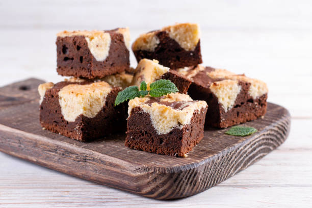 istock Trend baking Brookies chocolate brownies and cookies. 1283899854