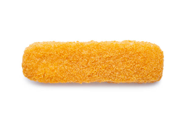 Fish finger Fish finger isolated on white background fish stick stock pictures, royalty-free photos & images