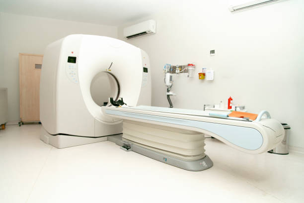 istock Modern CAT scan device in hospital 1283906122