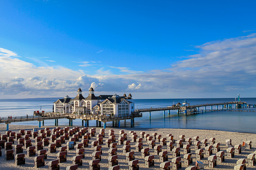 Sellin pier, Baltic Seaside Resort Sellin, Ruegen, Mecklenburg-Western Pomerania, Germany, Europe