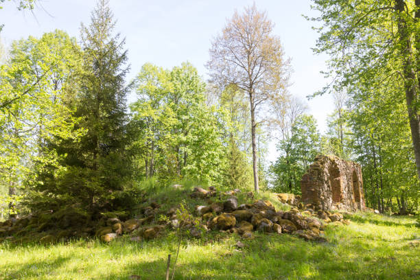 istock Zvarde Latvia. Abandoned village. 1283910070