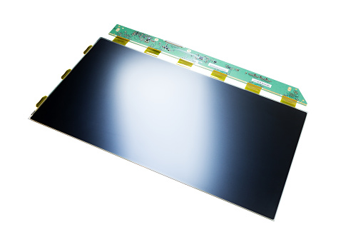 18.5 inch WXGA LCD TN panel part isolated on white background