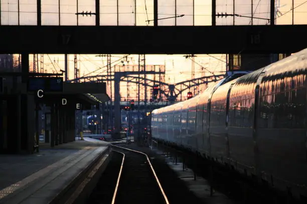 Photo of Train station in the evening