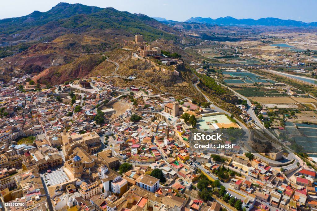 Scenic view of city of Lorca. Province of Murcia. Spain Scenic view of the city of Lorca. Province of Murcia. Spain Lorca Stock Photo