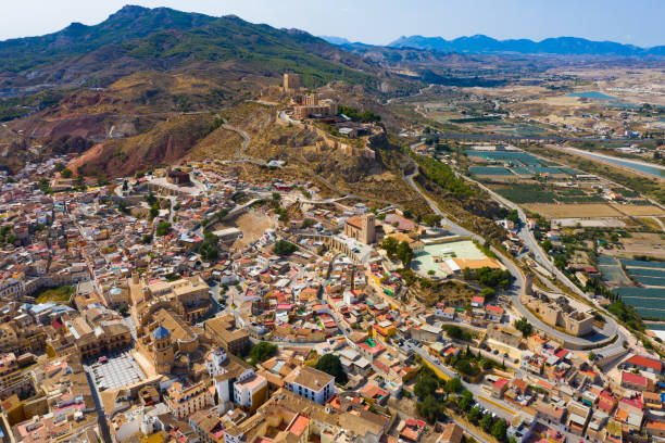 Scenic view of city of Lorca. Province of Murcia. Spain Scenic view of the city of Lorca. Province of Murcia. Spain lorca stock pictures, royalty-free photos & images