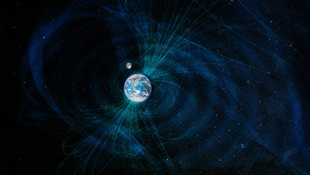 istock Earth magnetic fields, elements of this image furnished by NASA. 1283913863