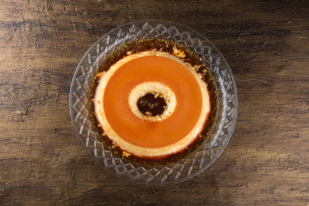 istock Delicious condensed milk pudding. Brazilian dessert. 1283915225