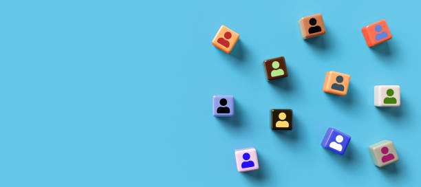 istock cubes with people symbols - 3d illustration 1283917580