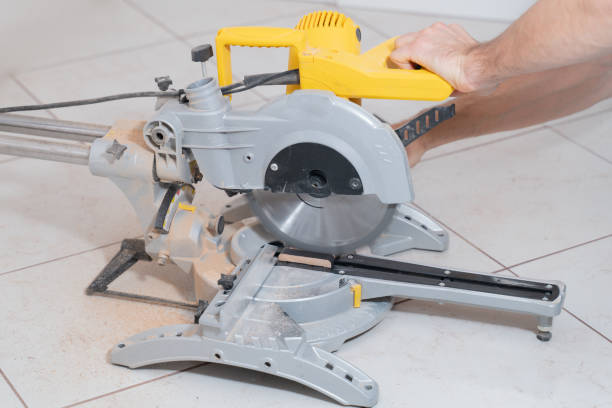 istock miter saw cuts a piece of wood 1283919623