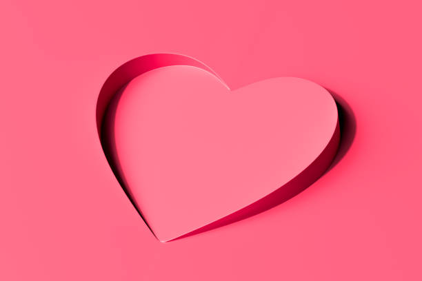 istock Heart Made From Glossy Plastic. Abstract Figure. 3d Rendering. 1283921001