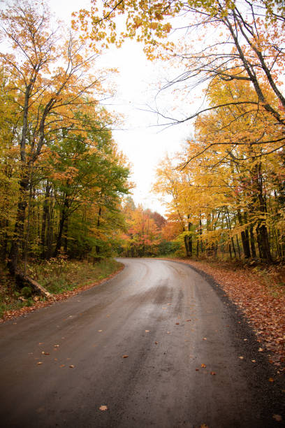 istock Covered Drive in Houghton, MI in the Upper Peninsula 1283921722