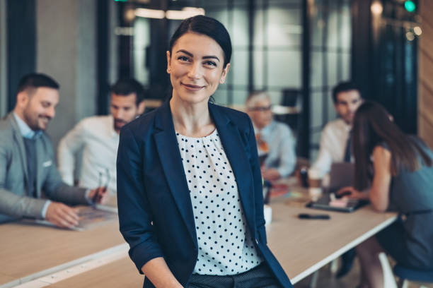 istock Smiling young businesswoman 1283924444