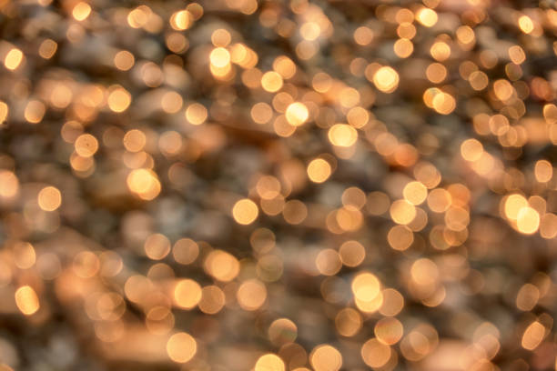 abstract christmas background with bokeh balls effect