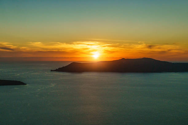 istock Sunset, view from Santorini island, Greece 1283926731