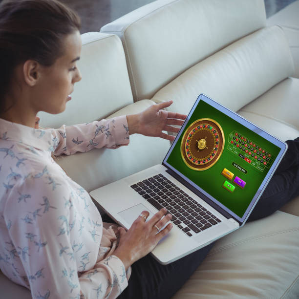 istock Composite image of online roulette game 1283936255