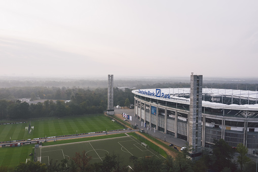 Frankfurt / Germany - September 2020: Waldstadion, home stadium of the football club Eintracht Frankfurt