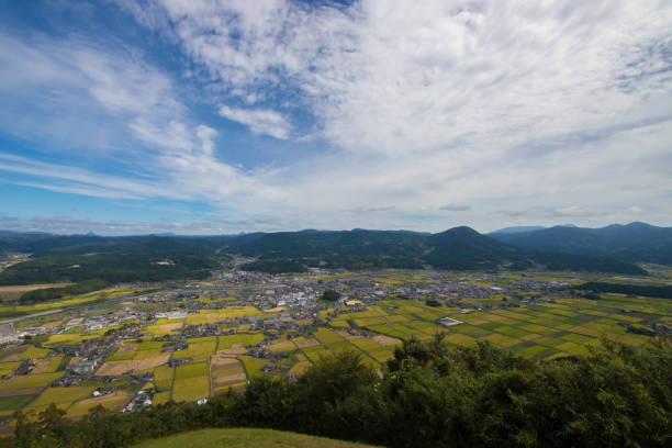 istock Rural scenery from kiriyabu mountain 1283946089