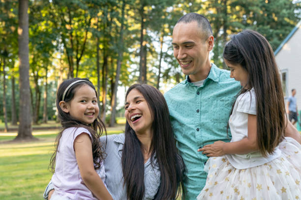 istock Happy family spending time outdoors 1283955196