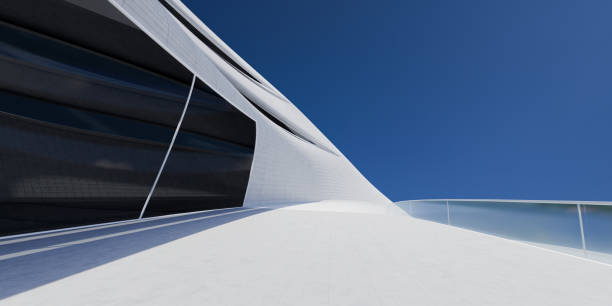 3D rendering futuristic building exterior