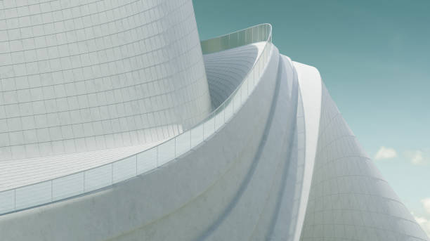 istock 3D rendering futuristic building exterior 1283957653