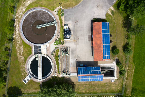 istock Small local sewage treatment plant 1283958478