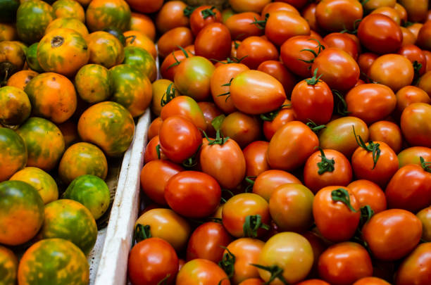 istock Tomatoes for sale in a market 1283960812