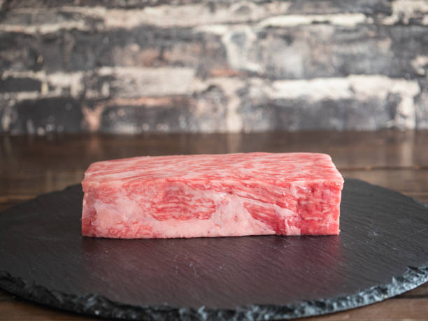 Japanese beef. Fresh raw meat for steak. Japanese beef. Fresh raw meat for steak. marbled meat stock pictures, royalty-free photos & images