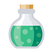 istock Potion Icon on Transparent Background 1283967161