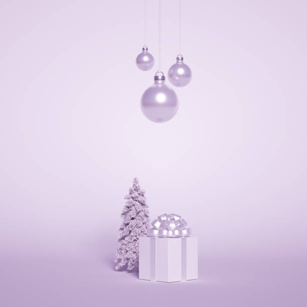 istock A group of Christmas objects to celebrate Christmas and New year. 3D-visualization 1283970187