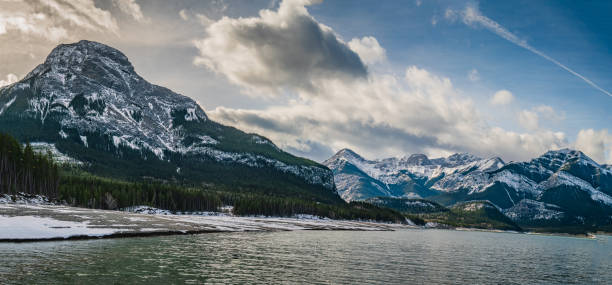 Lake Barrier with Mount Baldy in the Background