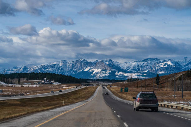 istock Calgary, Alberta - Trans Canada Highway towards the Rocky Mountains 1283971187