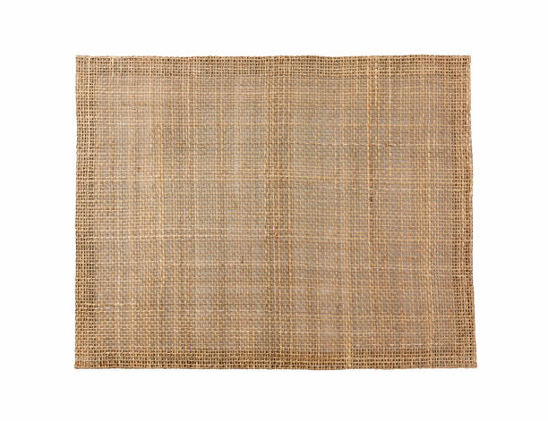 istock A woven luncheon mat on a white background. A view from above 1283973555
