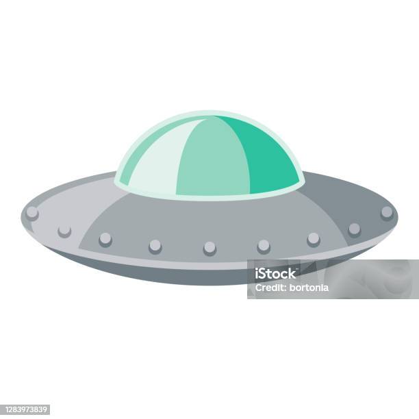 Şeffaf Arka Plan Üzerinde Ufo Simgesi Stok Vektör Sanatı & UFO‘nin Daha Fazla Görseli - UFO, Uzaylı, Uzay gemisi
