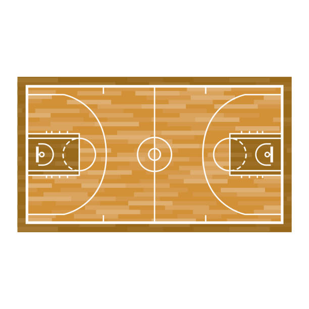 istock Basketball Court Icon on Transparent Background 1283974544
