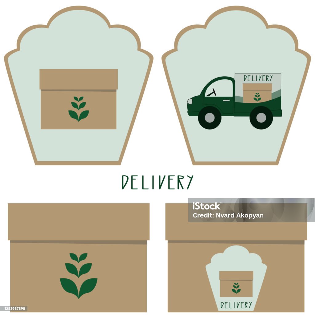 Chopt Delivery Label Label Template Online Order And Express Delivery Concept Stock ...