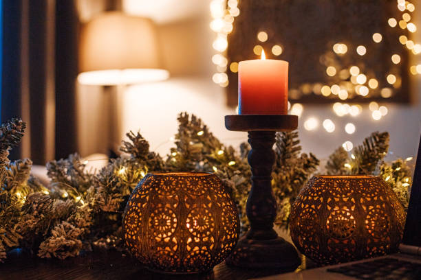 istock Christmas decorations in xmas home 1283994698