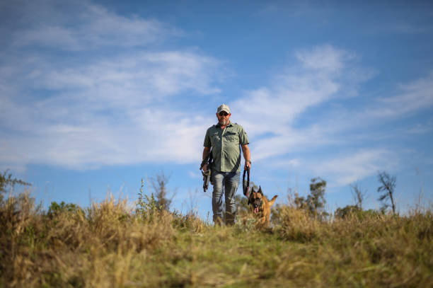 istock A game ranger with his dog doing anti poaching work 1283998133