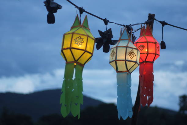 istock Paper lanterns in Thai style 1283999098