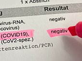 Negative Covid Test result