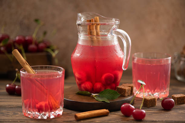 istock homemade cherry juice with honey and cinnamon 1284000050