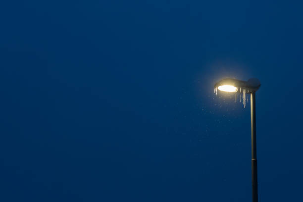 lamp in snow