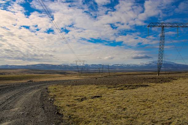 istock High-Voltage Transmission line leading through the Icelandic Highland 1284003486